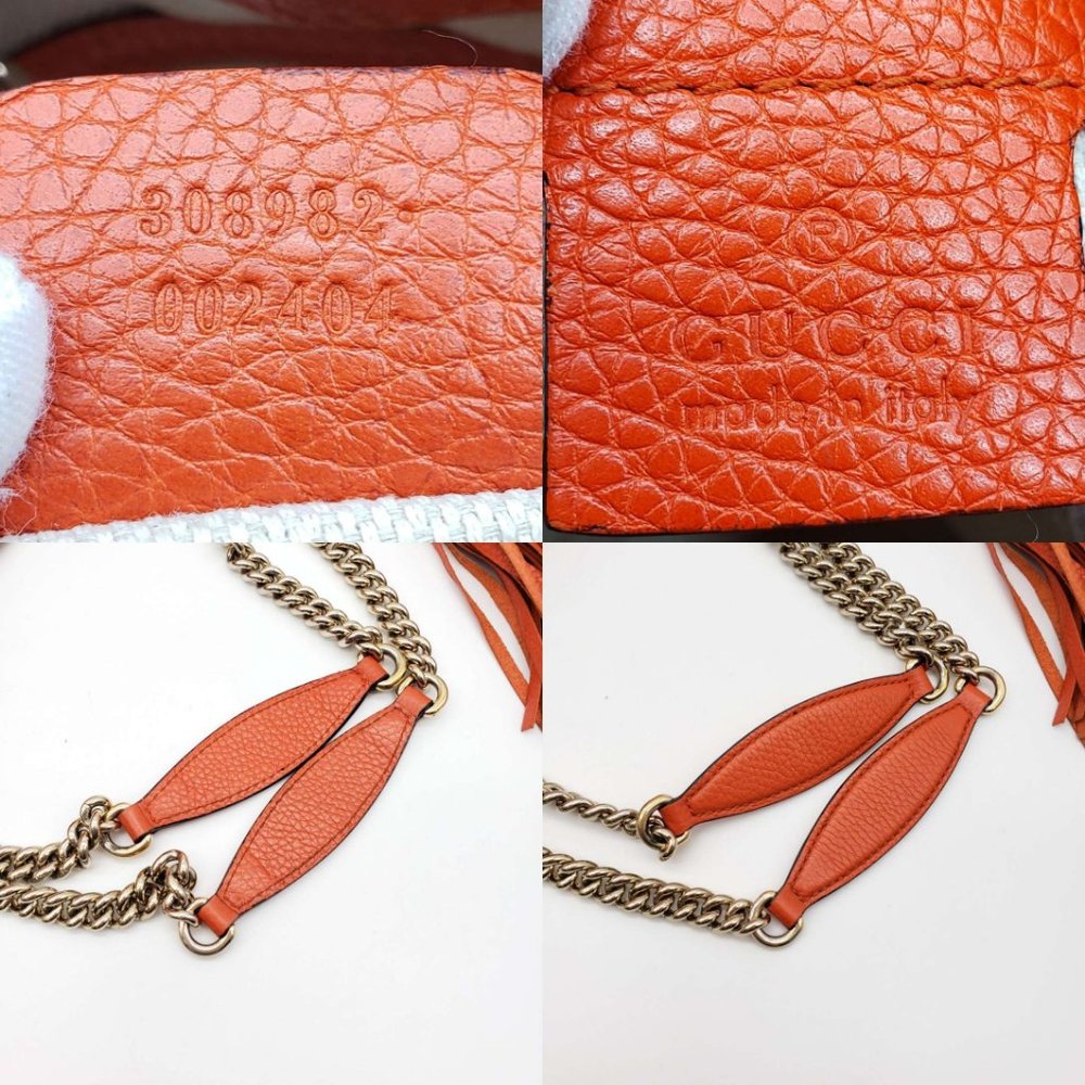 Authentic Gucci Soho on Chain Leather Shoulder Bag - Picture 13 of 15